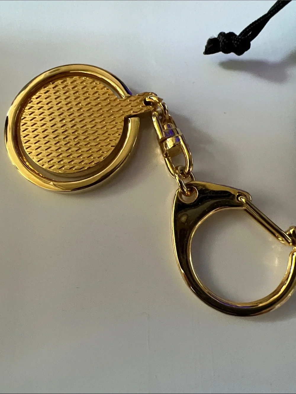 Gold Keychain with Amber Token - Men Accessories Key & Card Holder